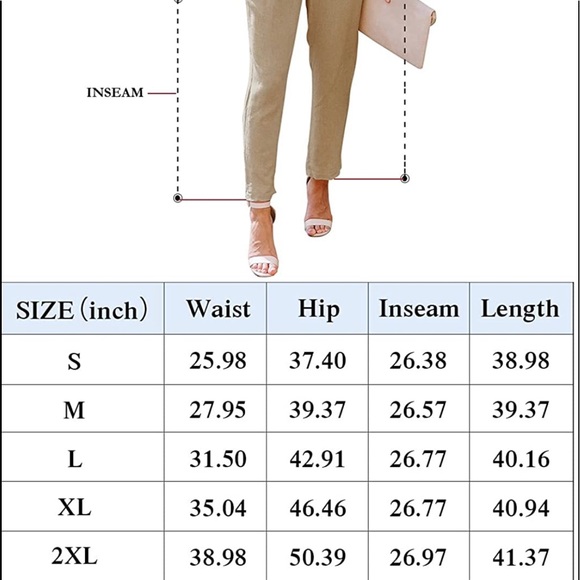 Paperbag Waist Linen Pant - Picture 3 of 7